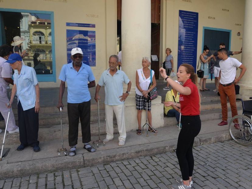 Social work of the Office of the Historian of Havana with the community.