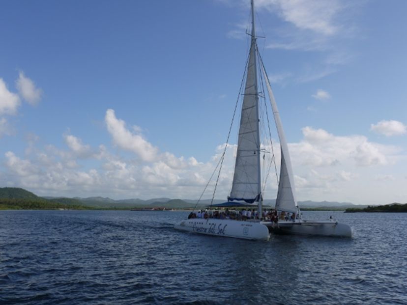 “CATAMARAN RIDE (BLUE ADVENTURE)” Tour, Guardalavaca beach, Holguín, Cuba.