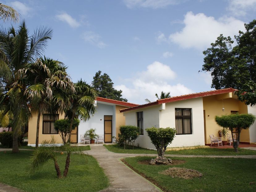 Panoramic motel view
