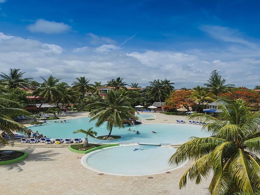 Panoramic pool view