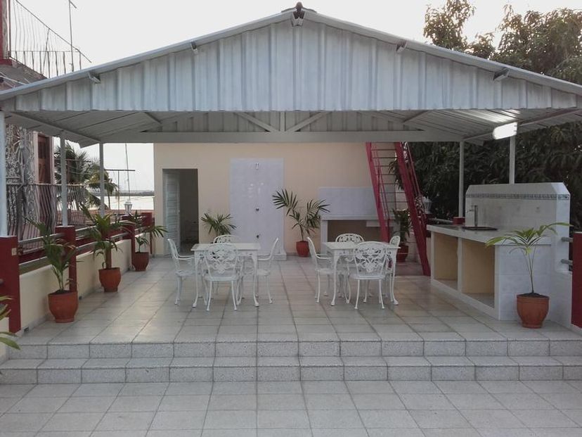 Terrace with city view