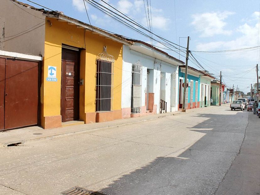 House's and Trinidad old city panoramic view
