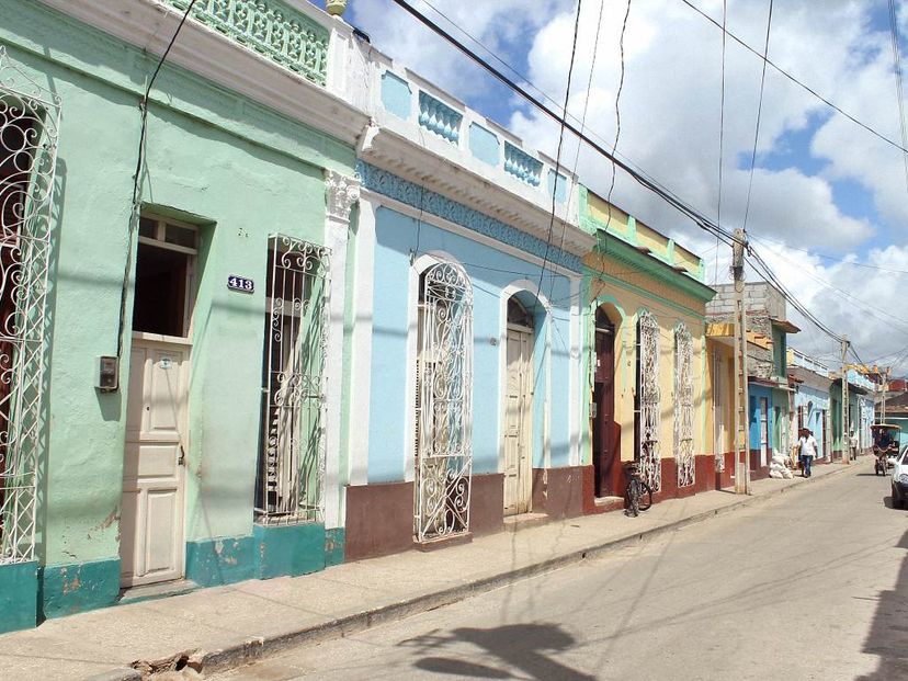 House's and Trinidad old city panoramic view