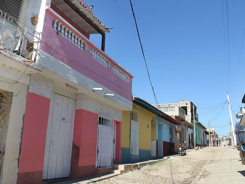 Trinidad old city and house's panoramic view