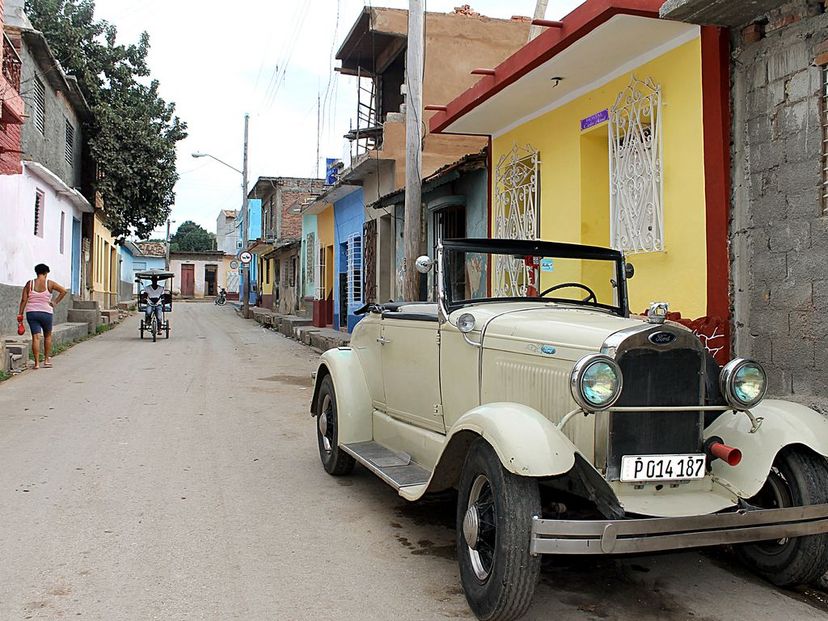 Trinidad old city and house's panoramic view