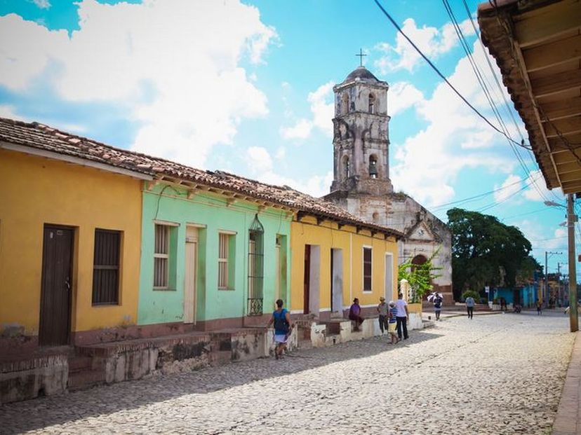 Trinidad old city and house's panoramic view
