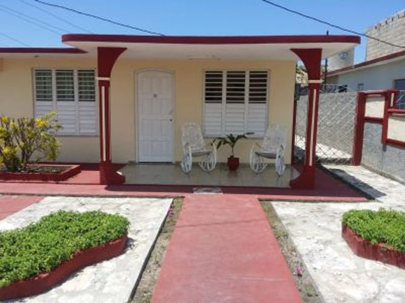 infront of the house