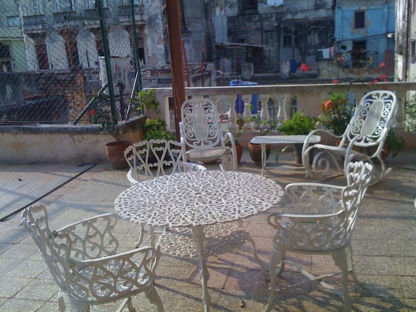Terrace with city view
