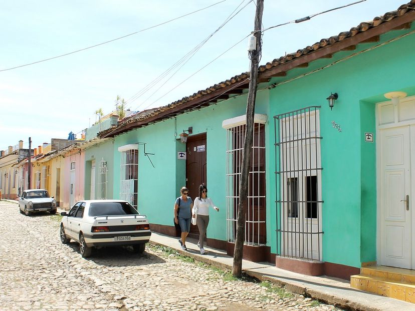 Trinidad old city and house's panoramic view