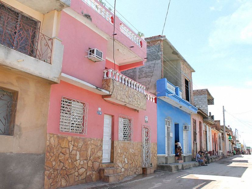 House's and Trinidad old city panoramic view