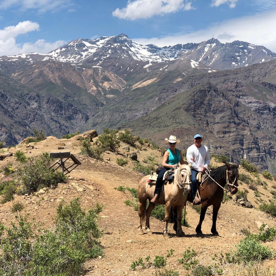 “HORSEBACK RIDING ON THE PLATEAU OF THE CAJÓN DEL MAIPO VALLEY WITH ...